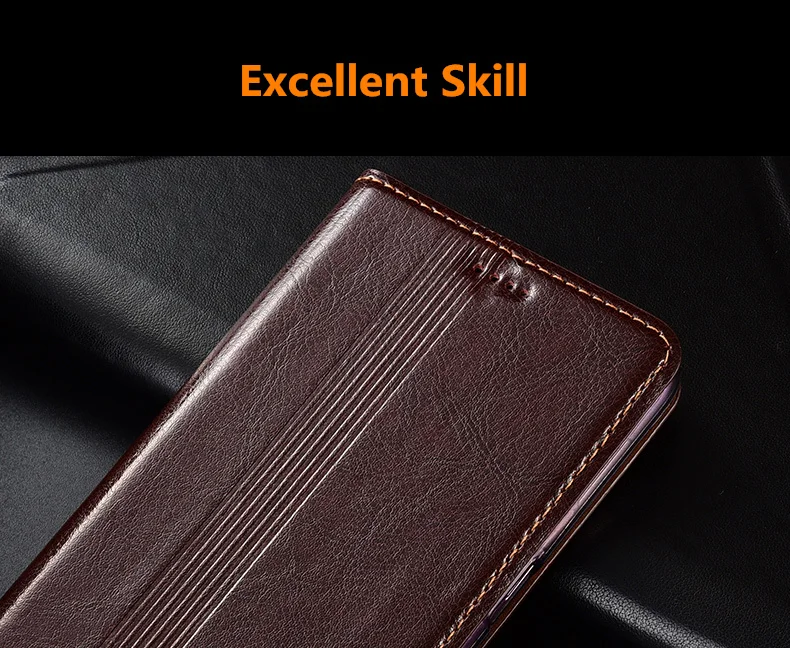 Top Buy X8iR9 Genuine leather magnetic flip case card slot holder cover for Xiaomi Redmi Note 8 Pro phone case for Redmi Note 8 phone bag capa