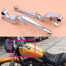 Хромированные мотоциклетные части ручные рычаги алюминиевая Тормозная рукоятка сцепления Рычаг для Harley XL Sportster 883 и 1200 Softail FLSTN FLSTF