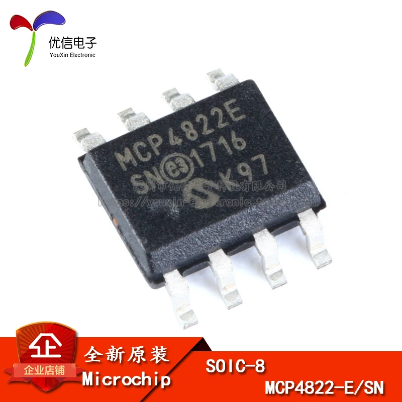 Оригинальный патч-MCP4822-E/SN SOIC-8 аналого-цифровой преобразователь/чип | Автомобили и