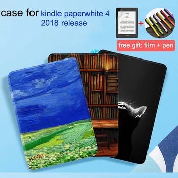 

Water-Safe Case for Kindle Paperwhite 2018 PU Smart Cover with Auto Wake/Sleep Fits Kindle Paperwhite 4 (10th Generation-2018)