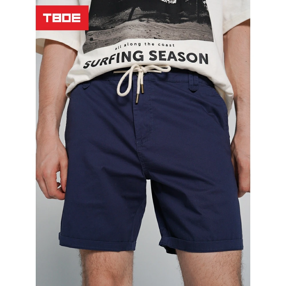 Pantalones cortos para hombre, 98% algodón, 2% color oscuro|Pantalones cortos| - AliExpress