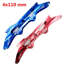 Скоростная рама роликового конька 4*110 мм красный цвет скоростная рама