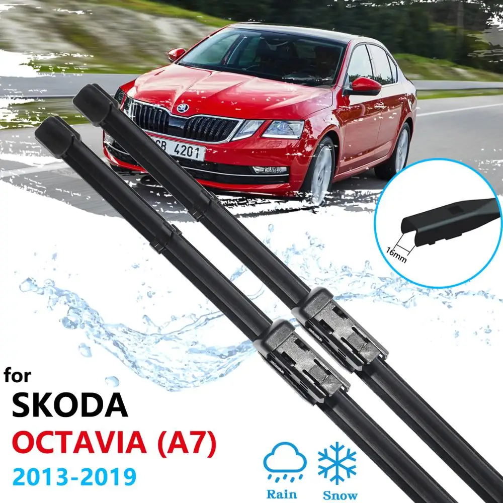 Автомобильные стеклоочистители для Skoda Octavia 3 A7 MK3 5E 2013 ~ 2019 переднего ветрового