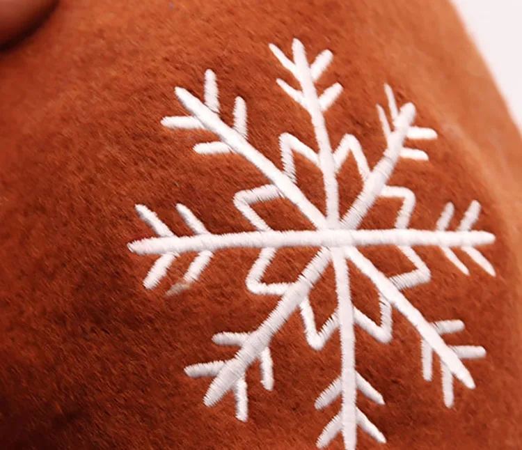 Dilidala Winter Beret Snowflake Embroidery Wool Beret Female Korean Version Adjustable Japanese Wild Painter Hat Pumpkin Hat