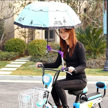 

New Hot Bike Umbrella Mount Stand Adjustable Foldable Umbrella Holder for Bike Electric Bicycle Stroller USJ99