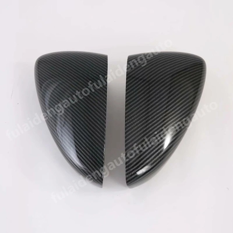 Carbon fiber ABS 2 шт. для Mazda 3 Axela- углеродное волокно ABS хром заднего крыла зеркало заднего вида декоративная крышка отделка автомобиля Стайлинг - Цвет: Carbon fiber ABS