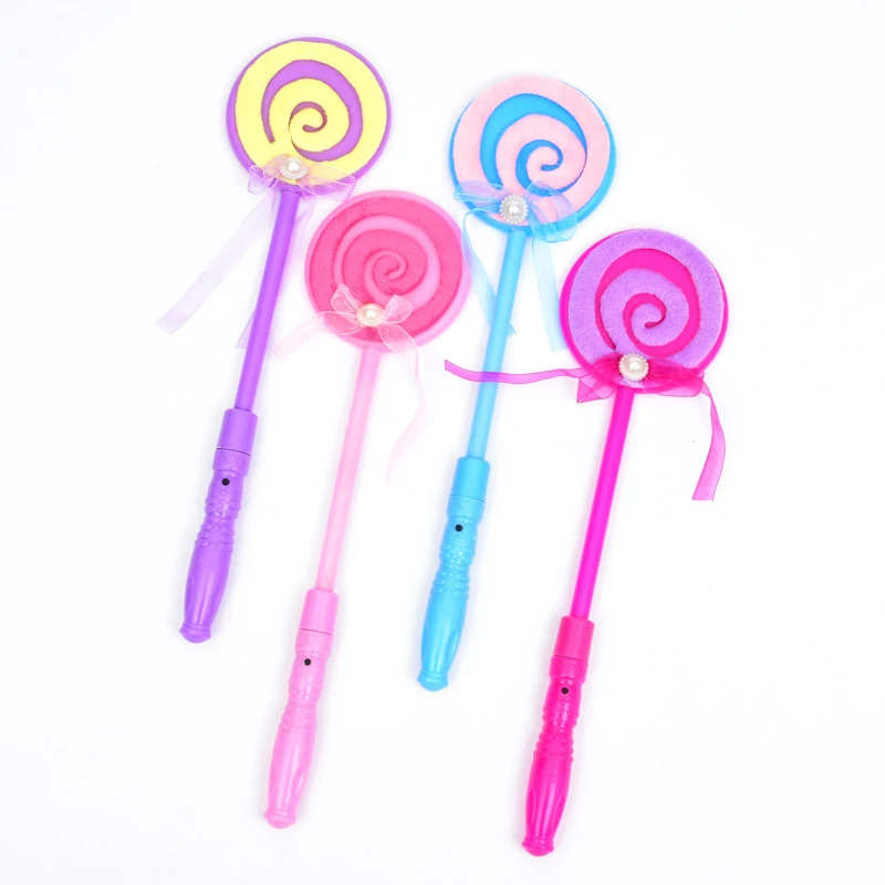 Fashion 24pcs Kids Led Light-up Lollipop Glow Sticks Girls Princess Flashing Fairy Wand Birthday Party Dress Christmas Decor (6)