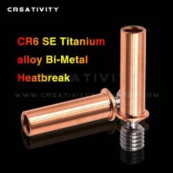 Pièces d'imprimante 3D CR6 SE, bimétalliques en cuivre, titane TC4, amélioration de la gorge pour Creality CR 6 SE/Max/CR 5 PRO 