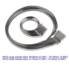 

10PCS Drive Shaft CV Boot Clamp Kit Universal Adjustable AXLE CV Joint Boot Crimp Clamps Large & Small Kits fits Left Right