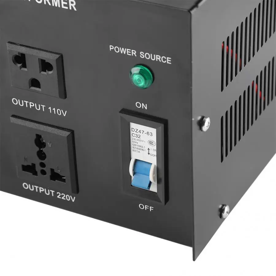 3000VA регулятор напряжения преобразователь трансформатор 220v до 110V шаг вверх/вниз(штепсельная вилка ЕС