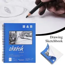 Высокое качество эскиз книги без кислоты для рисования и набросков бумага 9*12 дюймов 100 листов школьные принадлежности