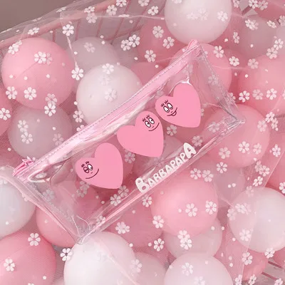 1 шт. розовый Леопардовый простой пенал сумки Kawaii для девочек чехол-карандаш прочный большой емкости школьные принадлежности Канцтовары высокое качество - Цвет: G