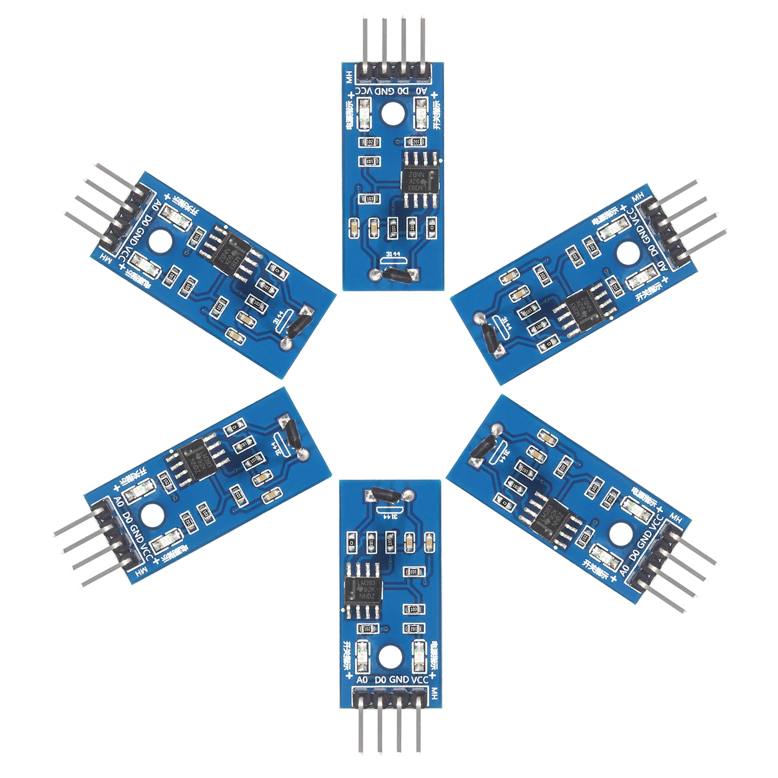 

6pcs/lot Hall Sensors Module 3144E Hall Switch Speed Magnetic Swiches Speed Counting Sensor Module For Arduino Smart Car