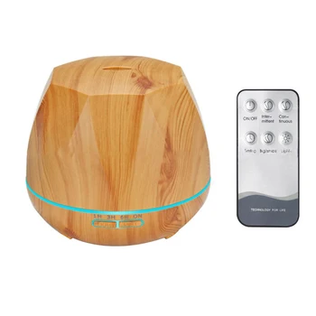 

Wood Grain Ultrasonic Essential Oil Diffuser Light Auto Cut-Off Aroma Aromatherapy Fine Fog Humidifier Anti Slip Base House EU P