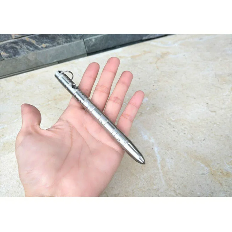 Tactical Defense Pen Multi-functional Stainless Steel Emergency Hammer Broken Window Tungsten Steel Head Self-defense Tool