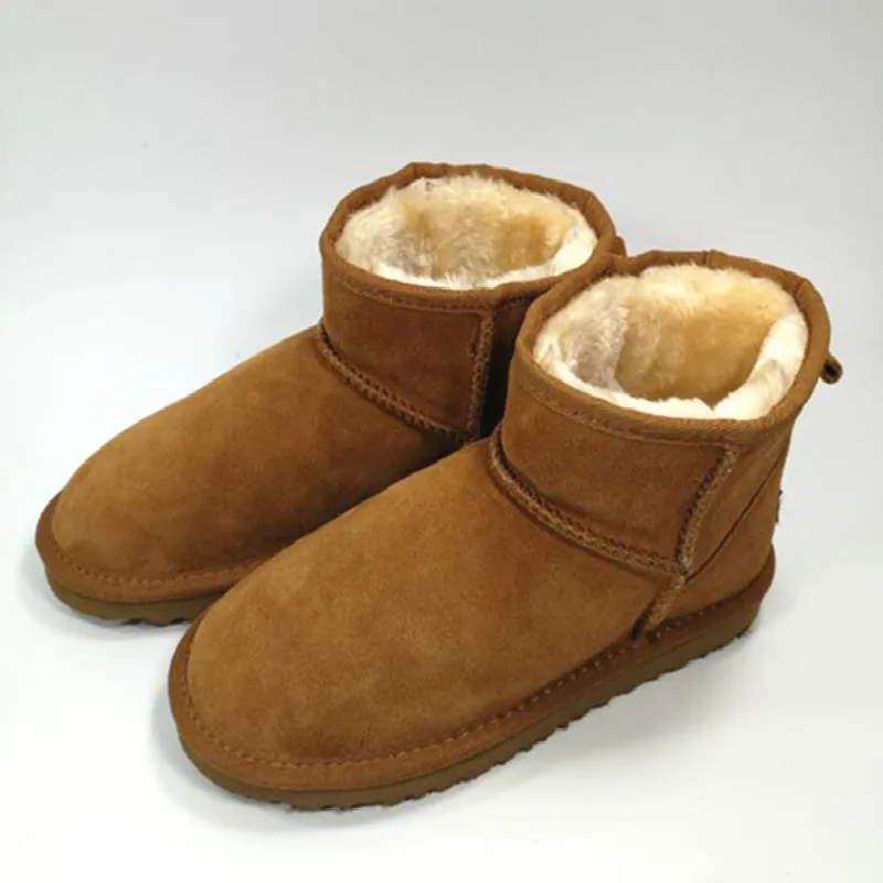 

New Women's Winter Boots Fashion Genuine Leather Women Australia Warm Winter Shoes Unisex Snow Boots High Quality Brand Zwt Ug