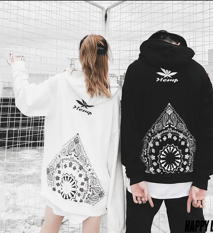 S-XXL! Модная одежда для пар, новая осенняя одежда из конопли, кешью, с цветами, свободные, в стиле хип-хоп, для мужчин и женщин, большие размеры