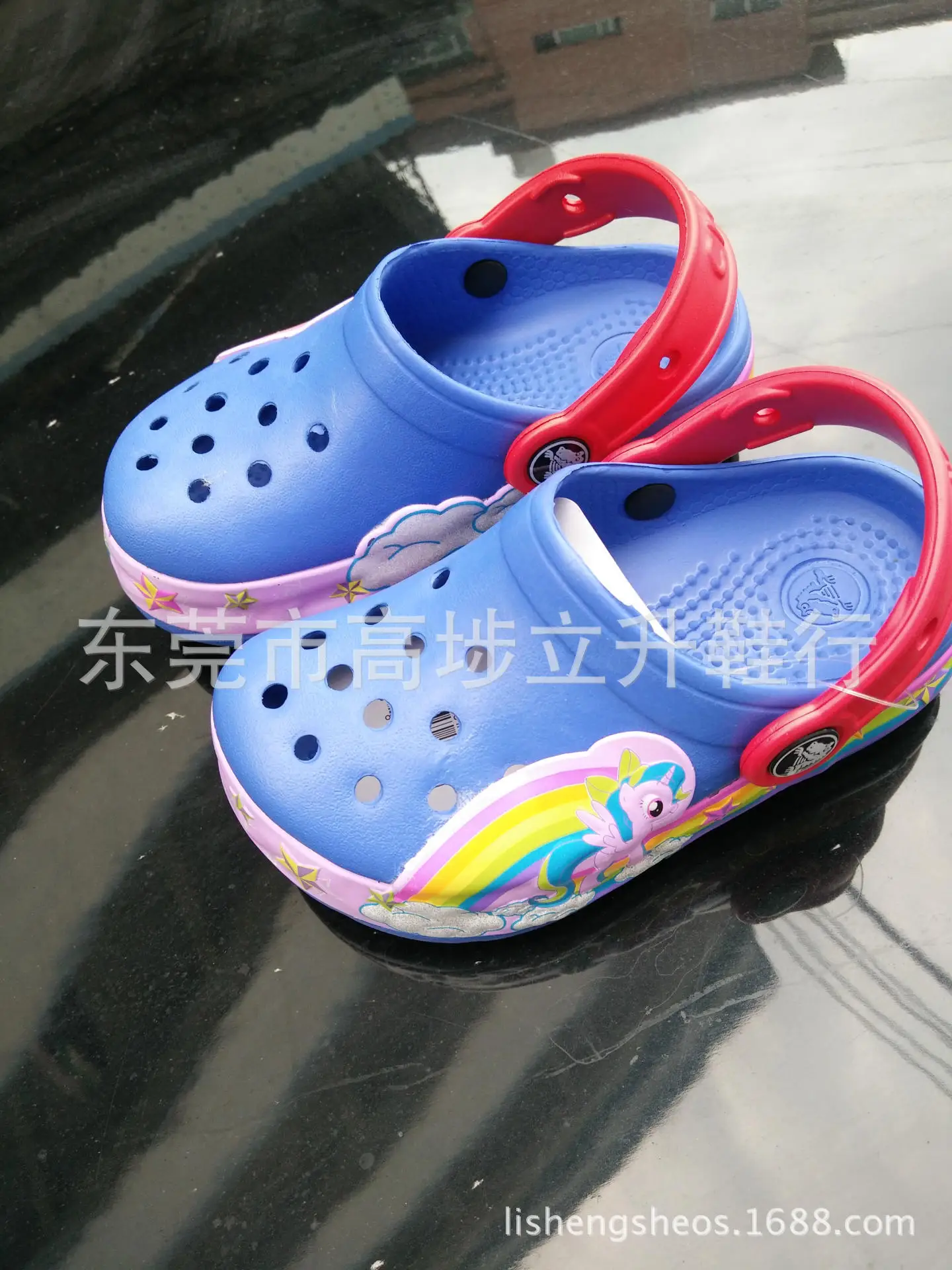 

2018 New Style BOY'S Shoes McQueen Grams Luo Lattice Porous Shoes Hot Sales Women's Children Flashing Light Sandals Women's