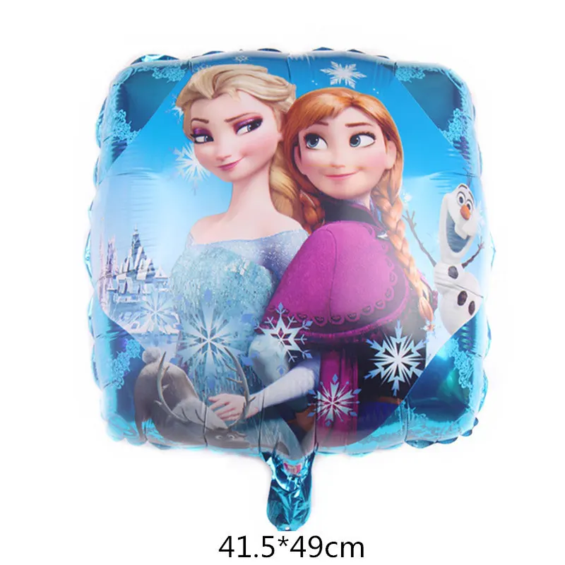 18inch Disney вечерние украшения мультфильма «Холодное сердце 2 платья Эльзы и Анны пластин скатерть соломы Бумага Полотенца на день рождения рождественские украшения - Цвет: 18inch
