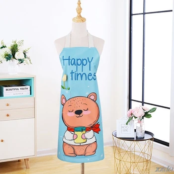 

Fashion Princess Cute European Apron Cartoon Kitchen Household Cooking Waterproof Oilproof Workwear T4MB