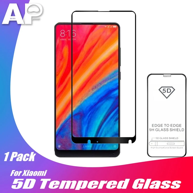 

Acespower Full Cover Tempered Glass for Xiaomi A1 A2 5X 6 6X 8 LITE SE MIX 2 2S Transparent Screen Protector Films Replacement