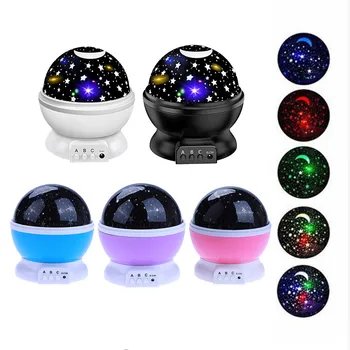 

LED Rotating Night Light Projector Starry Sky Star Master Children Kids Baby Sleep Romantic LED USB Projector Lamp Xmas Gifts