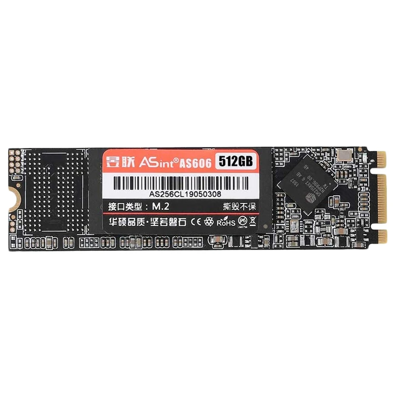 

ASint SATA 512GB M.2 NGFF SSD Solid State Drive Solid State Drive for Desktop Laptop PC SSD