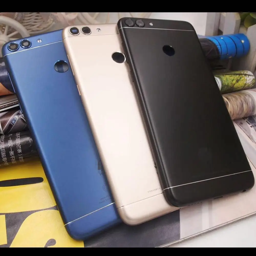 huawei P смарт-аккумулятор крышка Задняя Дверь Корпус задняя крышка чехол Замена FIG-LX1 телефон huawei Enjoy 7S крышка батареи