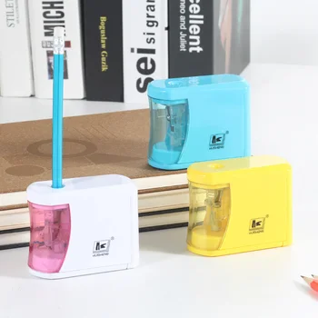 

Single Hole Electric Pencil Sharpener Automatic Pencil Sharpener For Kid Gifts School Stationery Supplies Battery Charge Powered