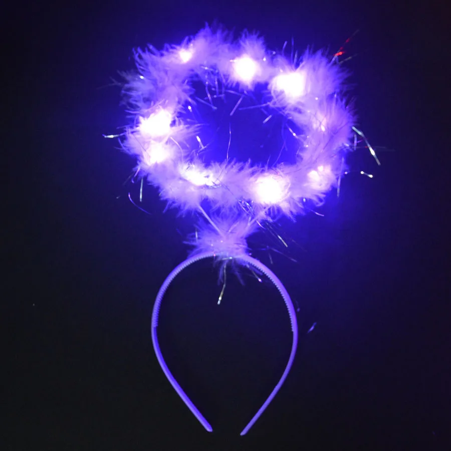 Light Angel Halo LED Headband Hair Accessories Glow Party Decoration Carnival Baby Shower birthday Halloween Christmas Xmas|Сверкающие