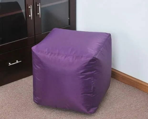 Квадратное уютное кресло-мешок покрывало на диван водонепроницаемый ненабитый стул для чтения мешок бобов сплошной цвет крышка стула Beanbag диваны