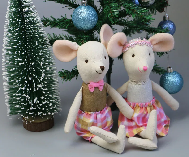 

Chistmas tree Cute plush toy rat doll cute rabbit baby girl gift soft kawaii stuffed plush mouse toy christmas gift plush toy