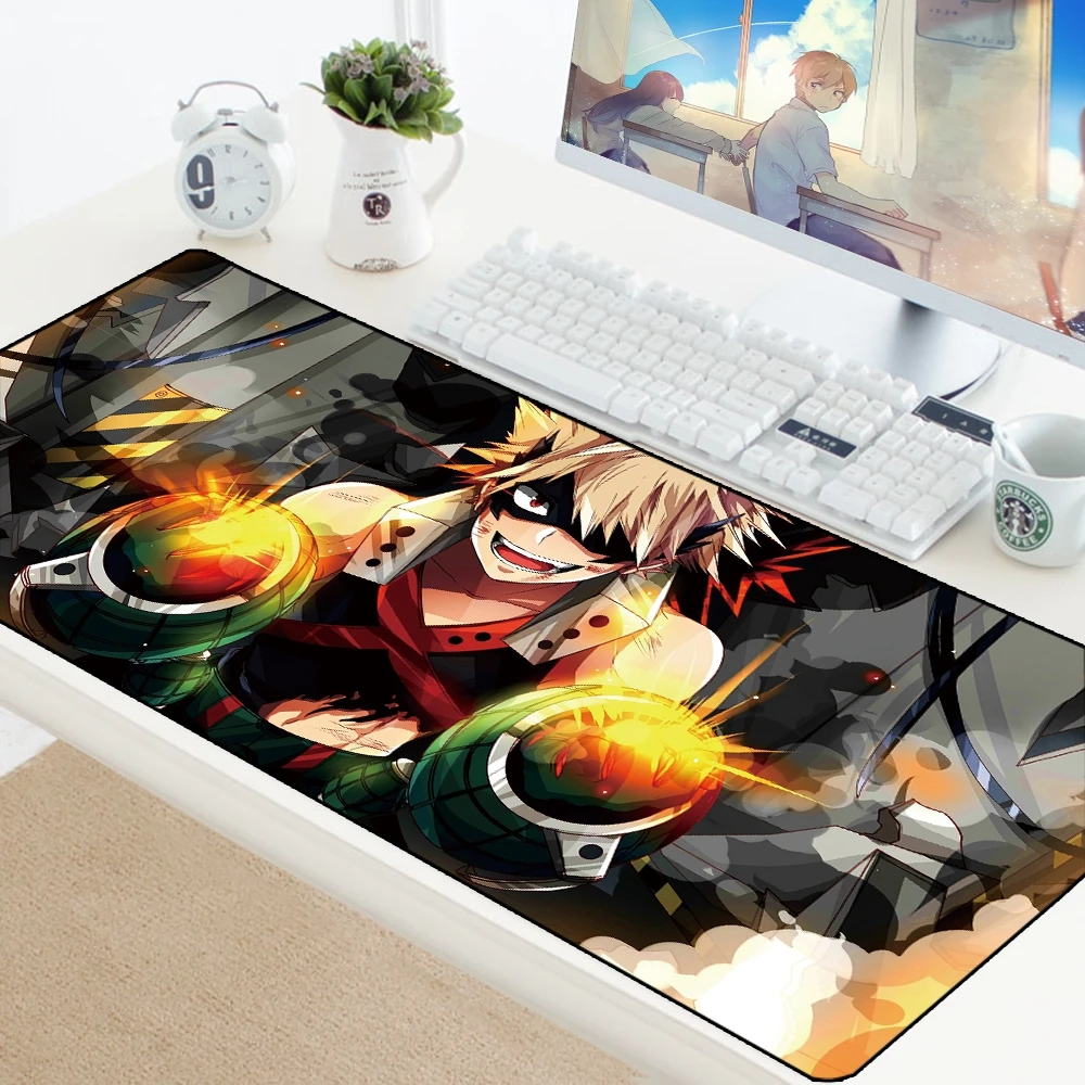 My Hero Academia Large XL Mousepad Anime Gamer Gaming Mouse Pad Computer Accessories Big Keyboard Laptop Padmouse Speed Desk Mat