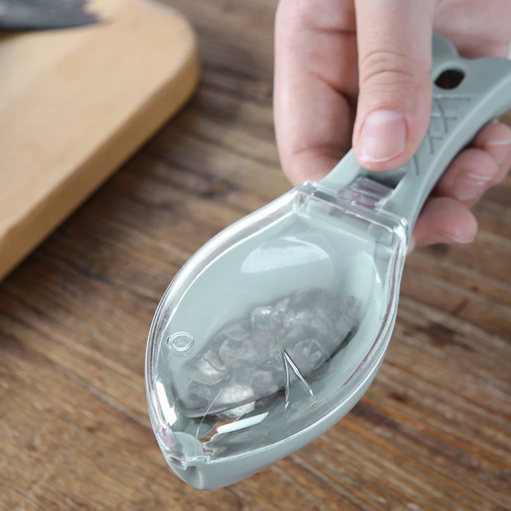 Vis Huid Borstel Snelle Verwijder Vis Schaal Schraper Schaafmachine Vis Scaler Vissen Mes чистящие средства Keuken Koken аксессуары