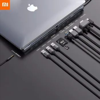 

Xiaomi Baseus 11in1 Multi USB-C HUB Type C HDMI VGA RJ45 Multi Ports USB 3.0 60W Splitter for Macbook Pro