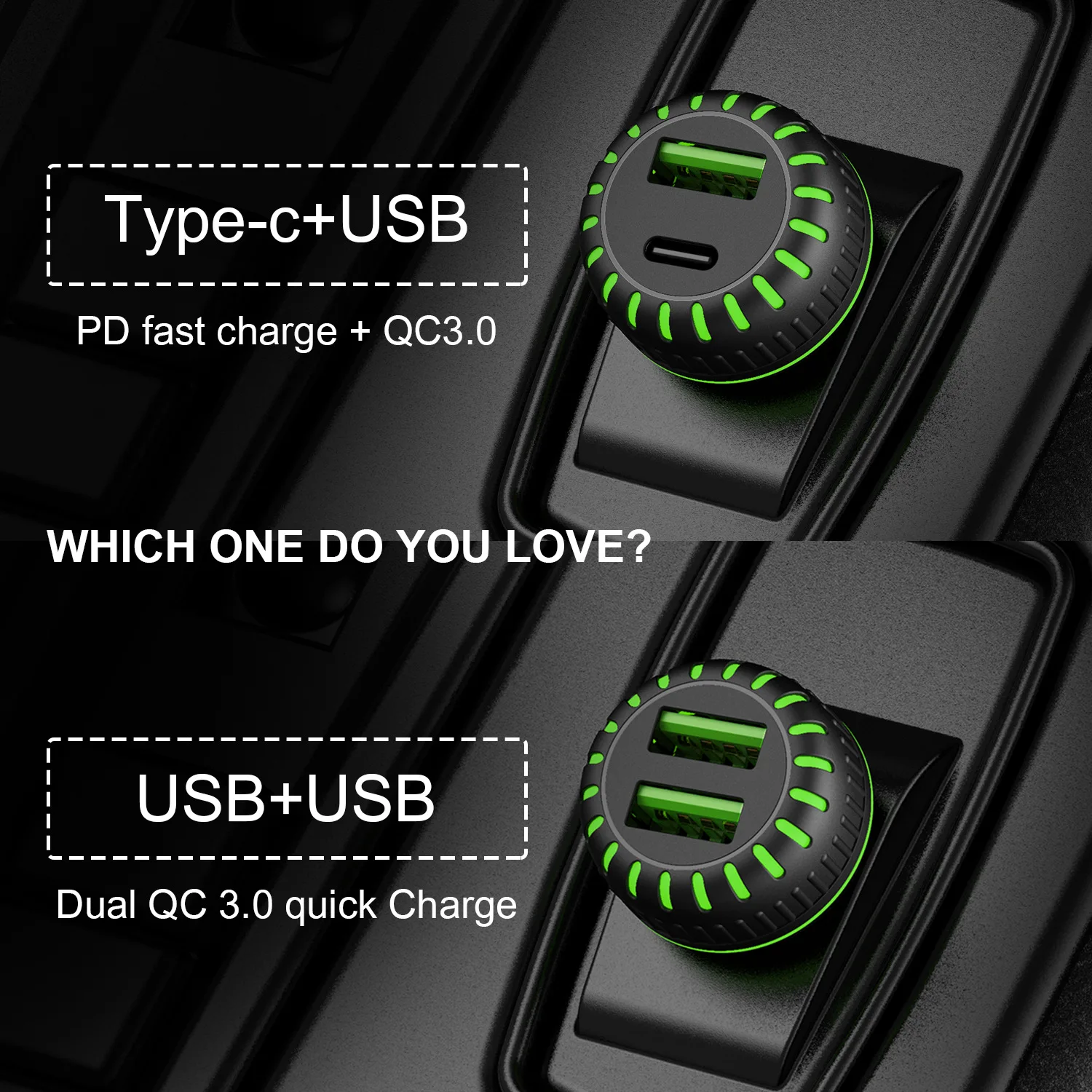 QC 3,0 быстрое зарядное устройство для автомобиля 1 USB выход Тип C вход зарядное устройство для телефона для huawei IPhone 11 Pro 11Pro Max быстрое зарядное устройство