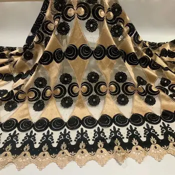 

Elegant evening dress material French tulle lace cloth African party net lace fabric ZQN308(5yards/lot)
