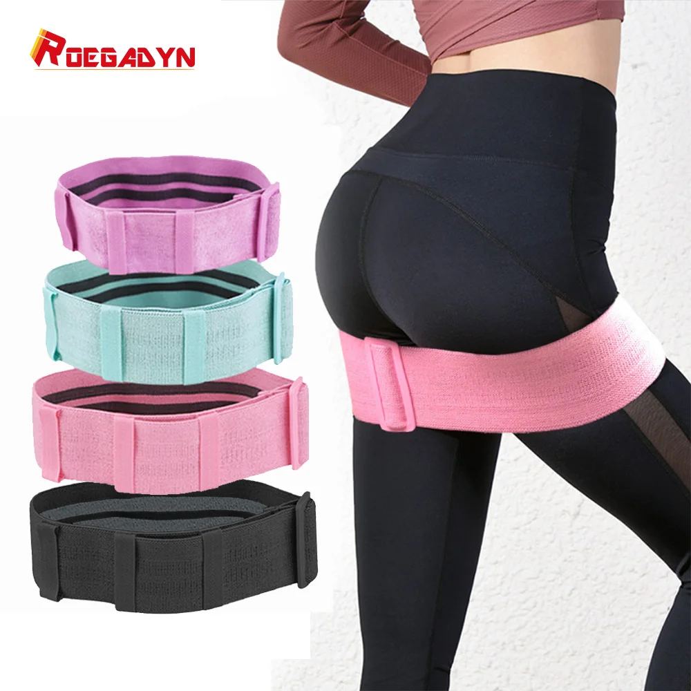 

ROEGADYN Adjustable Workout Band Leg Training Stretch Resistance Bands Pull Up Hip Squats Elastic Bands Fitness One Size For All