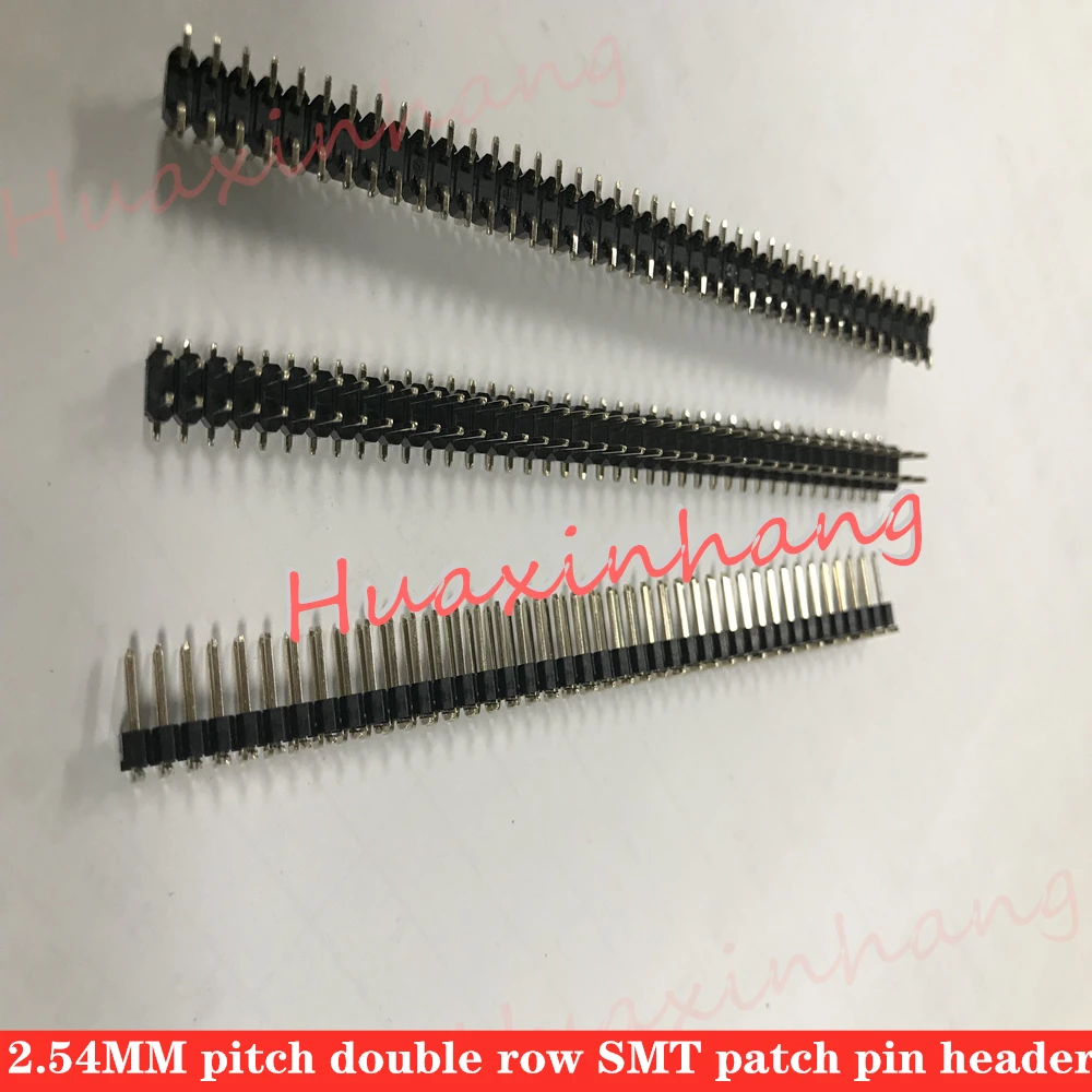 10 шт. 2X40 PIN двухрядный мужской SMD SMT 2,54 мм, Головка Булавки коннектор полосы 2X40PIN 2*40 40p 40PIN для печатной платы ARDUINO