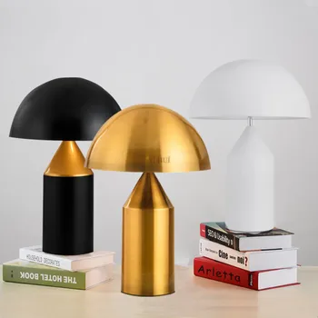 

Postmodern minimalist light bedroom study table light Nordic personality creative mushroom table lamp