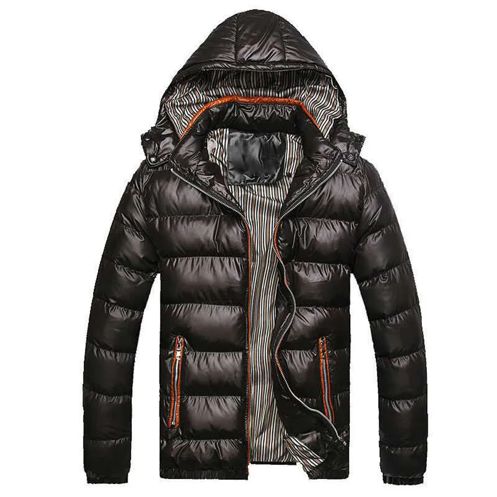 Мужской пуховик 7XL 8XL, приталенная Толстая зимняя парка, мужские пальто на молнии с карманами, ветровка с капюшоном, Мужская одежда, куртка