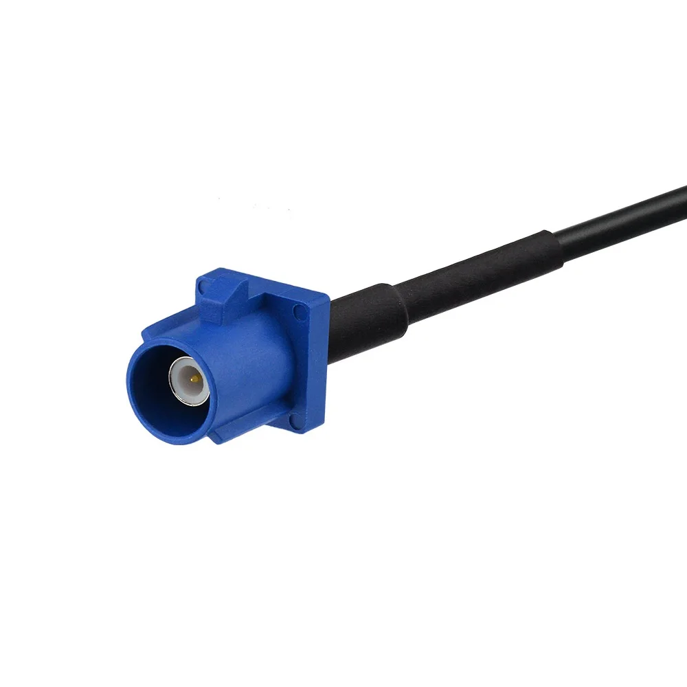 Адаптер для GPS антенны адаптер Fakra C Blue (короткая версия) обжим SMA RG174 15 см
