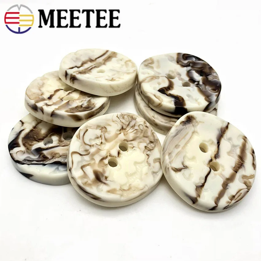 

Meetee Eco-Friendly 30/40mm Retro Marble Resin Button Men Suits Coat Decorative Buttons DIY Sewing Crafts Scrapbook Accessories