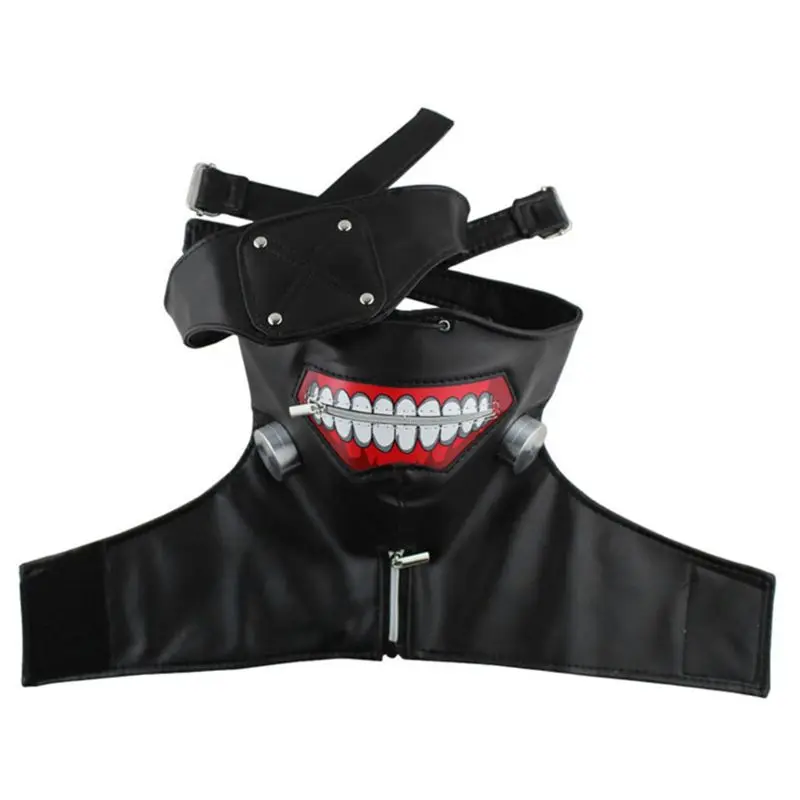 

Cool 3D Tokyo Ghoul Kaneki Ken Cosplay Mask with Eye Patch Halloween Costume Props Cosplay Supplies Party Decorations