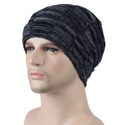 Зимние шапки для мужчин и женщин вязаные шапочки Кепка Gorras капот в Риге бархатная черная Повседневная шапка мужские уличные чулки для лыжников шапки - Color: 05