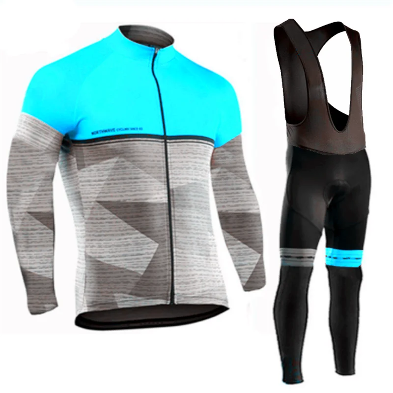 Long Sleeve Cycling Jersey Set 2021 Autumn Quick-Dry MTB Bike Cycling Pants Spring Racing Road Bicycle Cycling Clothing Set