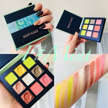 

Beauty Glazed Fashion 9 Color Makeup Eyeshadow Pallete Smoky Shimmer Pigmented Eye Shadow Palette Matte Eye Shadow Cosmetics