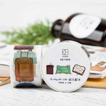 

Cool Stamps Tickets Theme The Trip Wide Washi Tape 30mm*10m