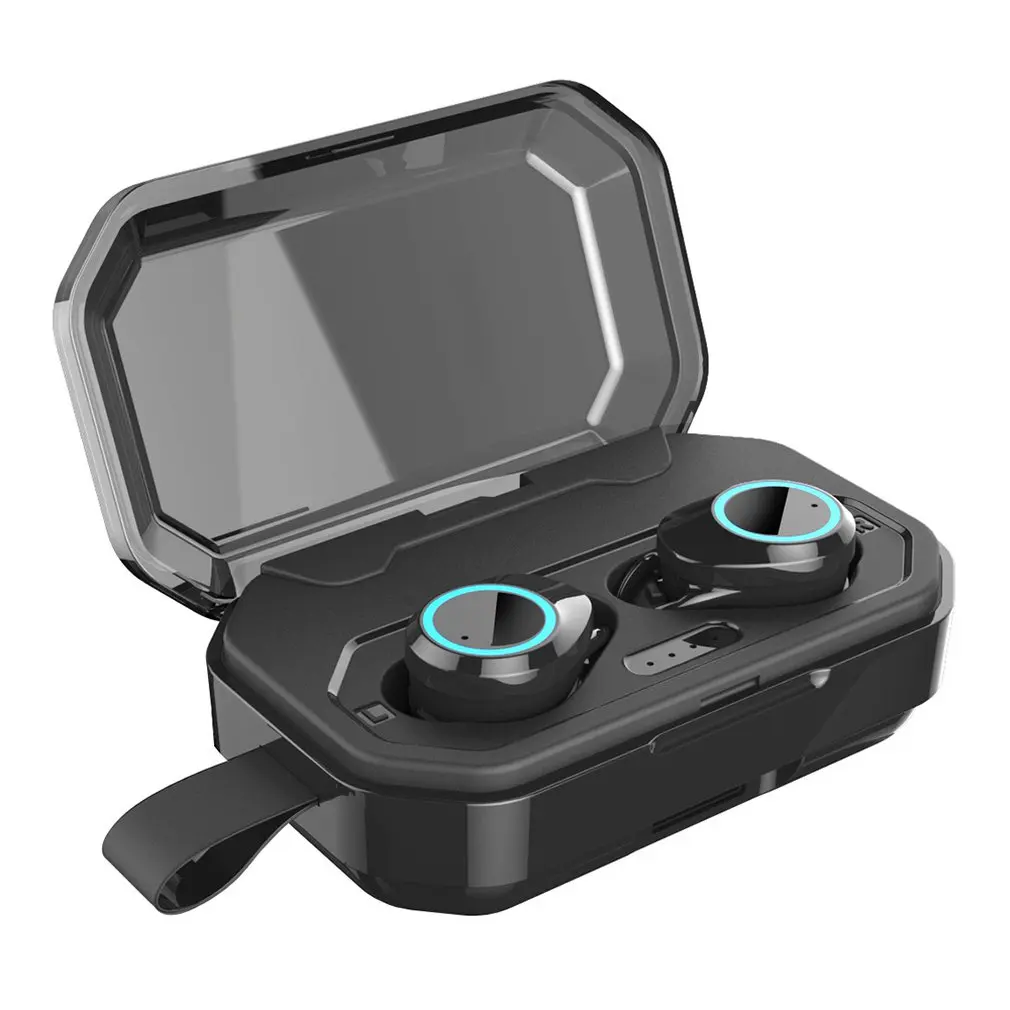 ONLENY TWS 5,0 Bluetooth наушники беспроводные наушники IPX7 водонепроницаемые стерео наушники 3300 мАч светодиодный внешний Смарт-аккумулятор