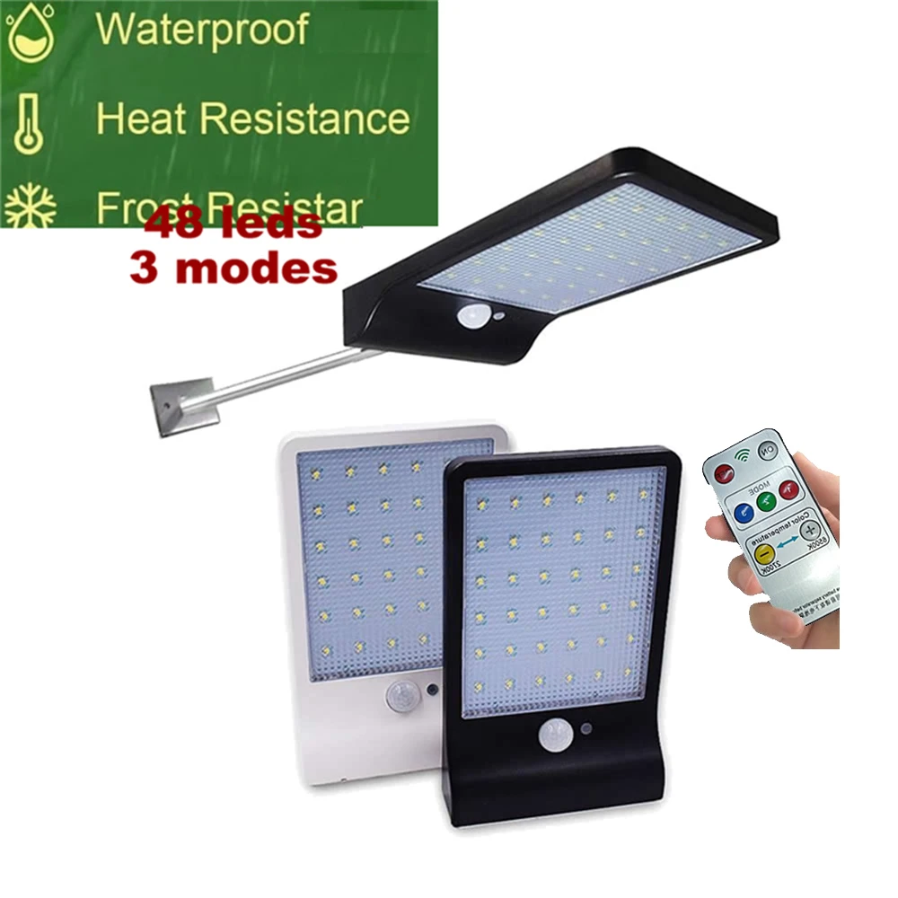 

48 LEDs Solar Lights motion LED Outdoor Waterproof Light Control Solar Wall Light for Garden Street yard Solar Lamps spotlamp